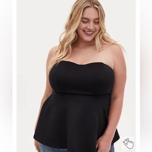 TORRID Sweetheart Strapless Peplum